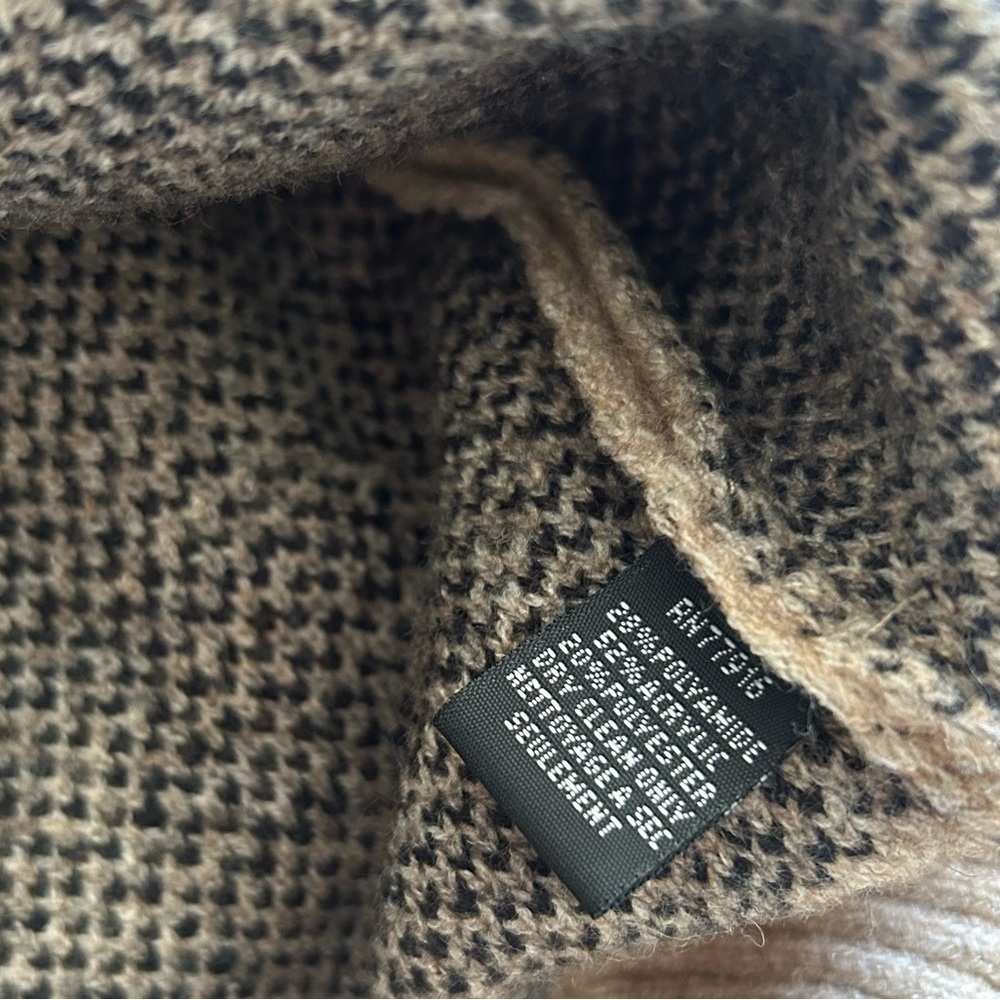 Anthropologie Leopard Print Sweater Vest in Tan and Black - Picture 4 of 4